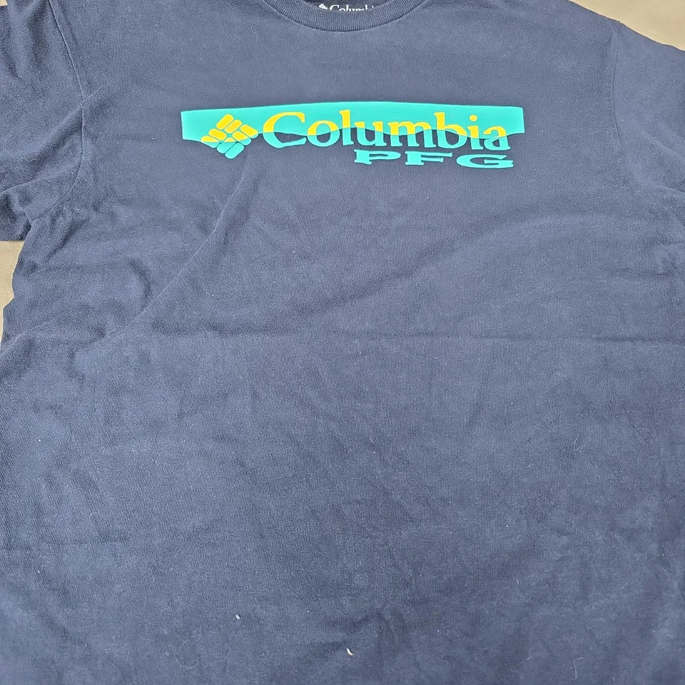 COLUMBIA PFG T-SHIRT - NAVY, MEN'S SIZE M