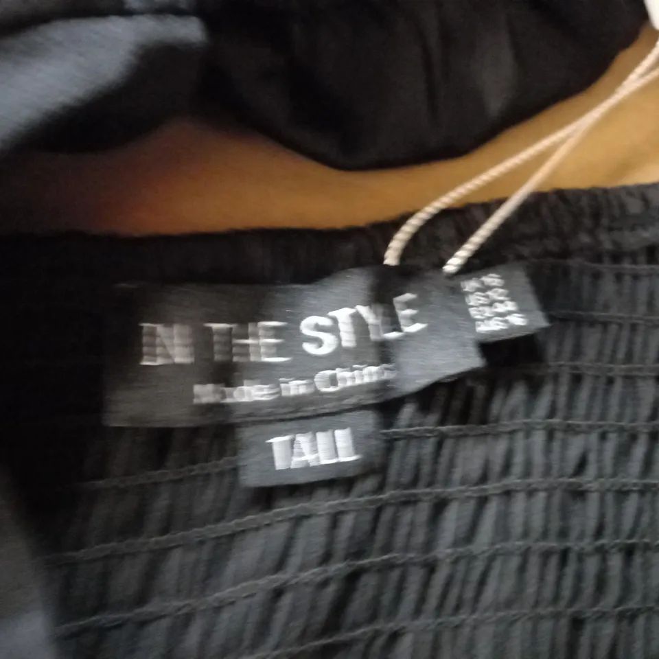 IN THE STYLE TALL BLACK JUMPSUIT - SIZE 16