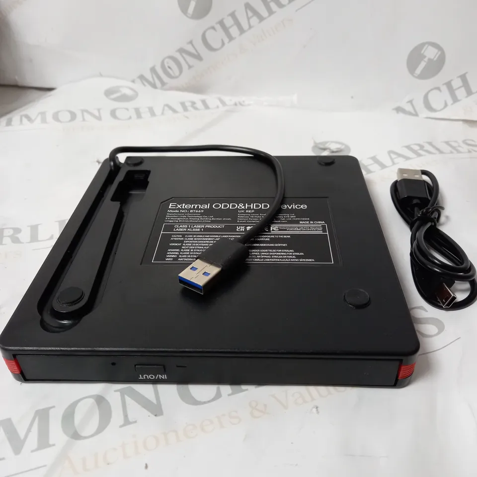 RIODDAS EXTERNAL DVD/CD DRIVE POP-UP MOBILE EXTERNAL