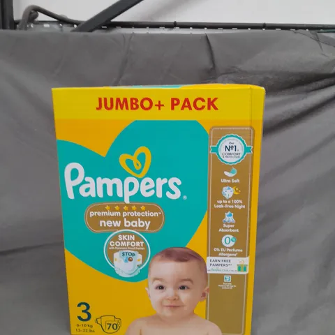 BOXED PAPMERS NAPIES - SIZE 3 - 70 NAPPIES