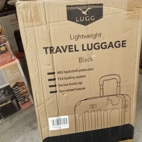 BOXED LUGG - LIGHTWEIGHT TRAVEL LUGGAGE BLACK