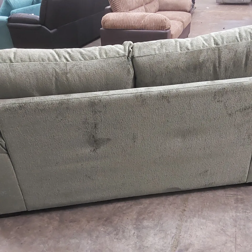 SALERNO STANDARD 2 SEATER FABRIC SOFA - GREEN RRP £579