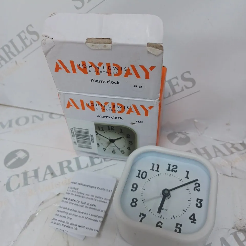 JOHN LEWIS ANYDAY ALARM CLOCK