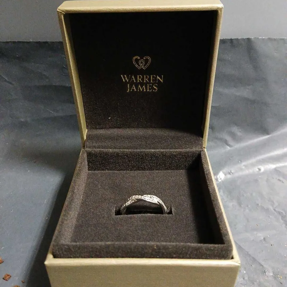 WARREN JAMES TWISTED INFINITY RING - SIZE UNKNOWN 