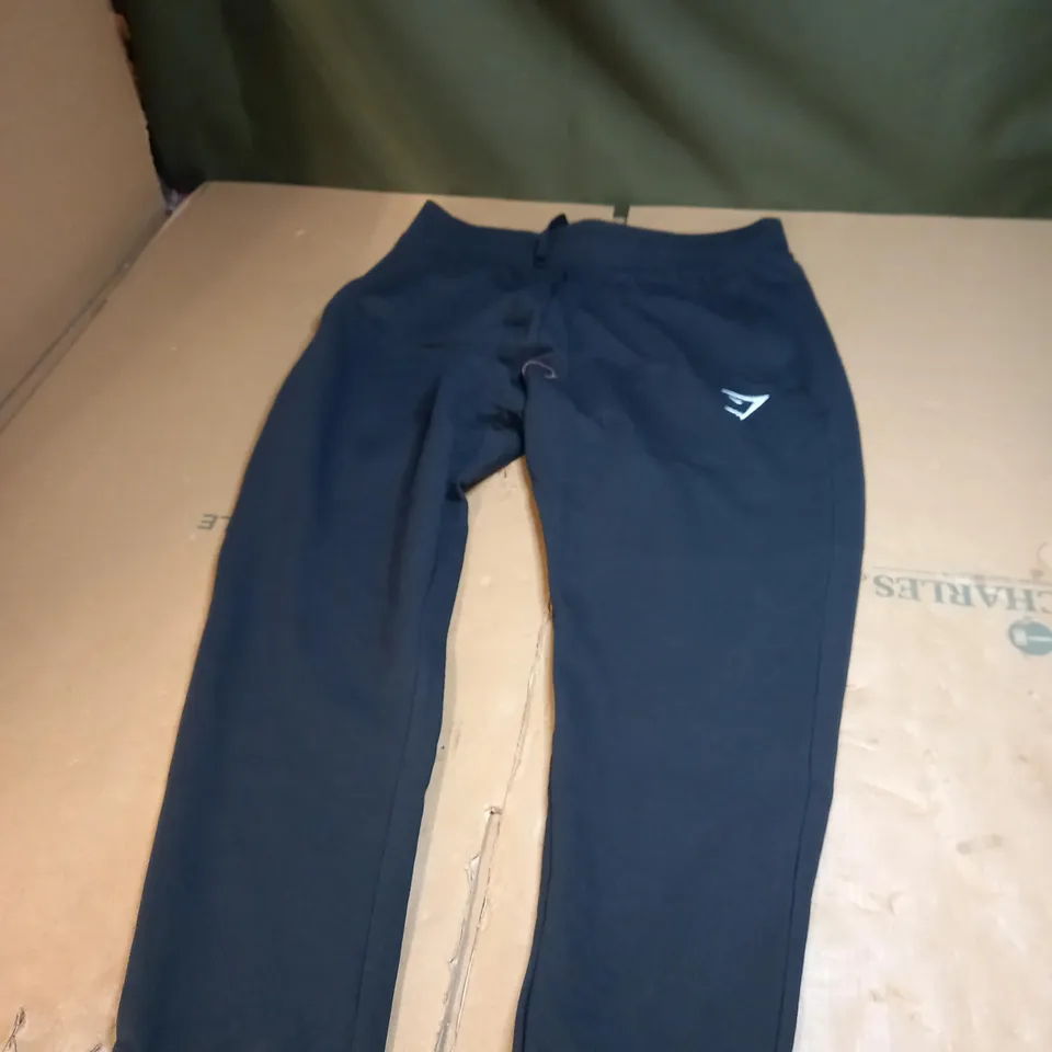 SMALL BLACK GYMSHARK JOGGERS 
