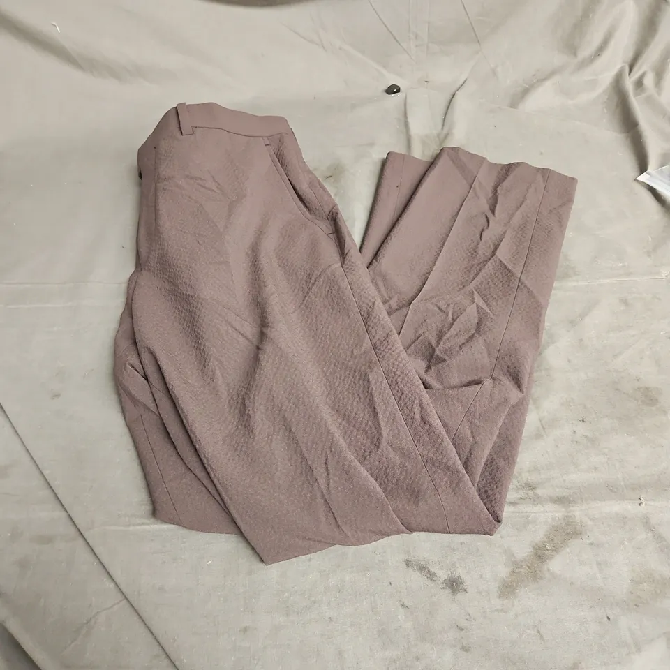MOSS TAILORED FIT TEXTURED TROUSERS IN ESPRESSO SIZE 32W