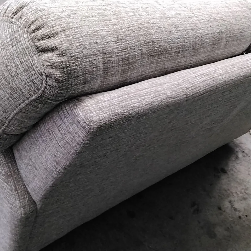 QUALITY BRITISH DESIGNER G PLAN MANUFACTURED STRATFORD 2 SEATER - LOOM SHALE FABRIC 