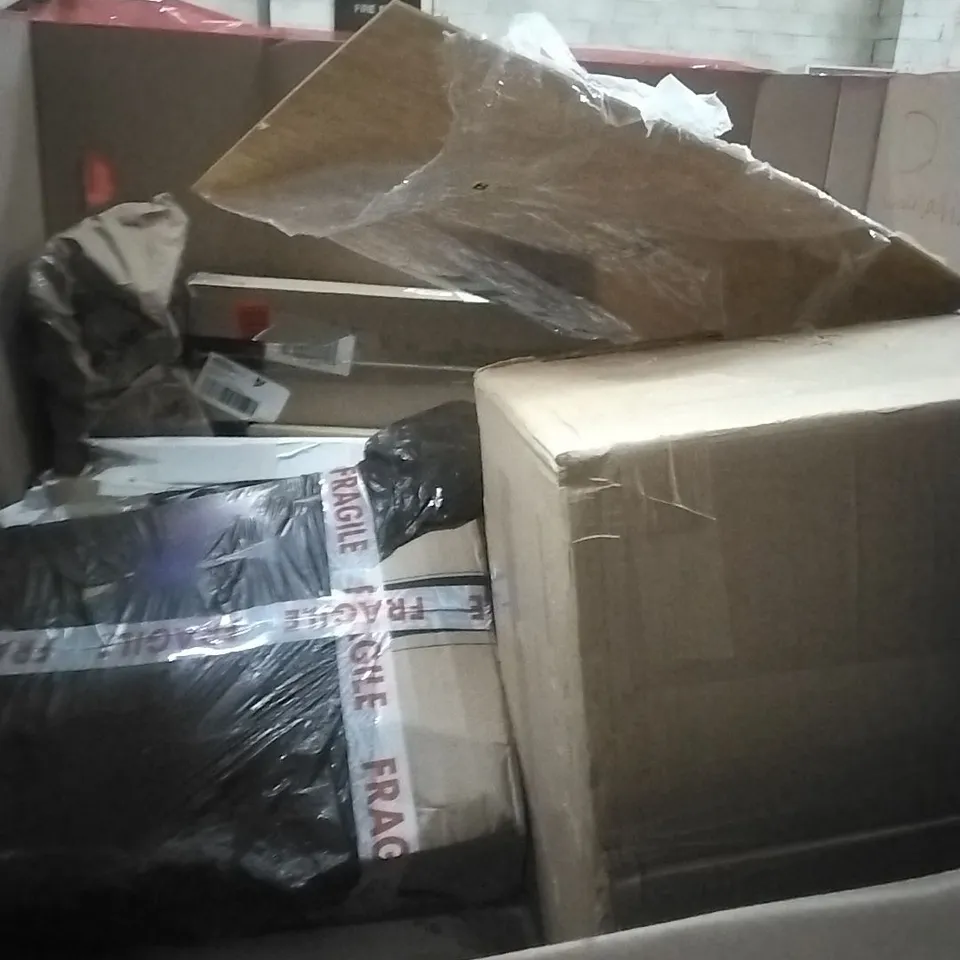 PALLET OF ASSORTED ITEMS INCLUDING - WINDOW FILM, RETRACTABLE GATE, AQUARIUM LIGHT