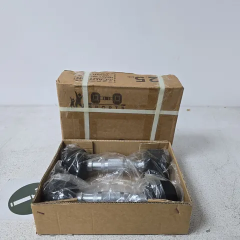 BOXED SPORTS 2 X 2.5KG EXERCISE WEIGHTS