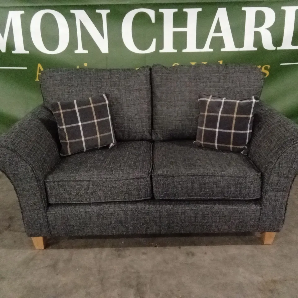 ALSOP 2 SEATER FABRIC SOFA - CHARCOAL RRP £779