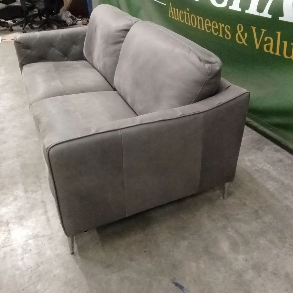 QUALITY DESIGNER ITALIAN MADE ARES 3 SEATER LEATHER SOFA