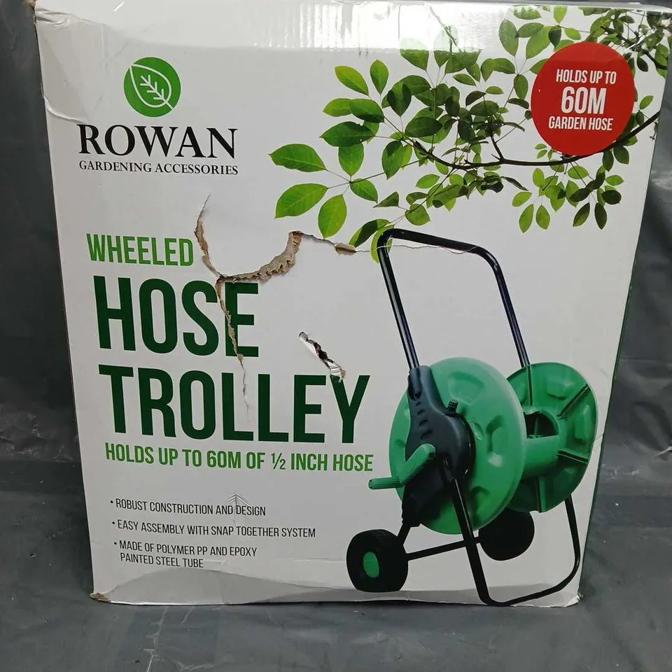 BOXED ROWAN WHEELED HOSE TROLLEY