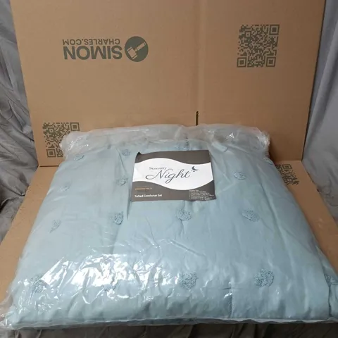 SERENITY NIGHT TUFTED COMFORTER 6 PIECE SET DOUBLE SIZE