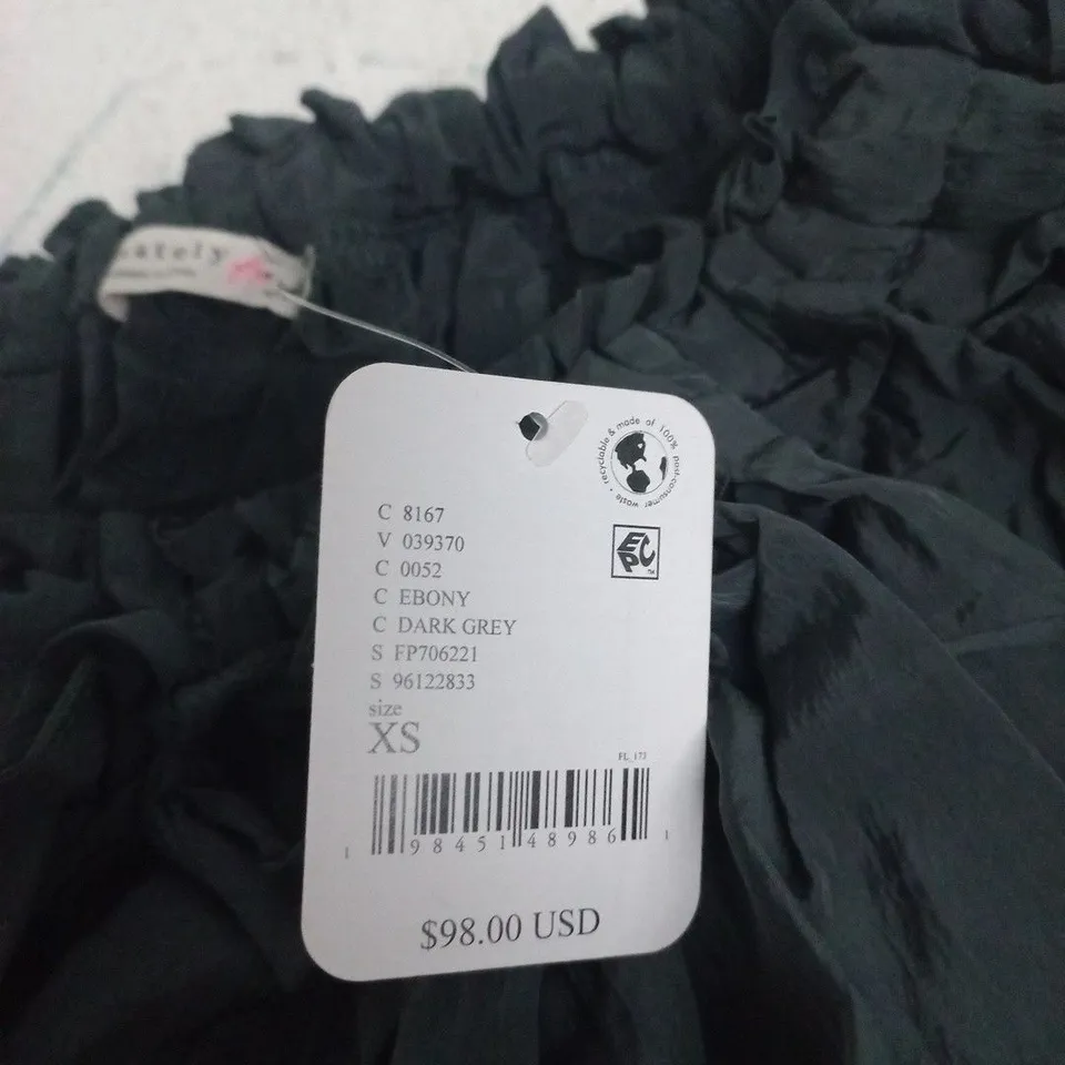 INTIMATELY XS WOMEN'S BLACK CRINKLE FABRIC TROUSERS (INTIMATELY FP) – BRAND TAG ATTACHED
