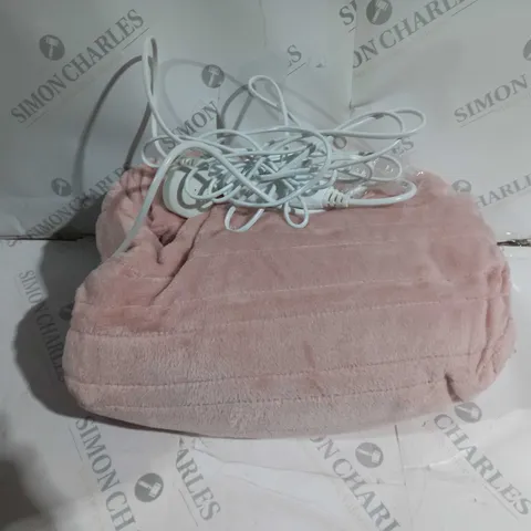 BOXED COZEE HOME VELVETSOFT HEATED THROW IN PINK