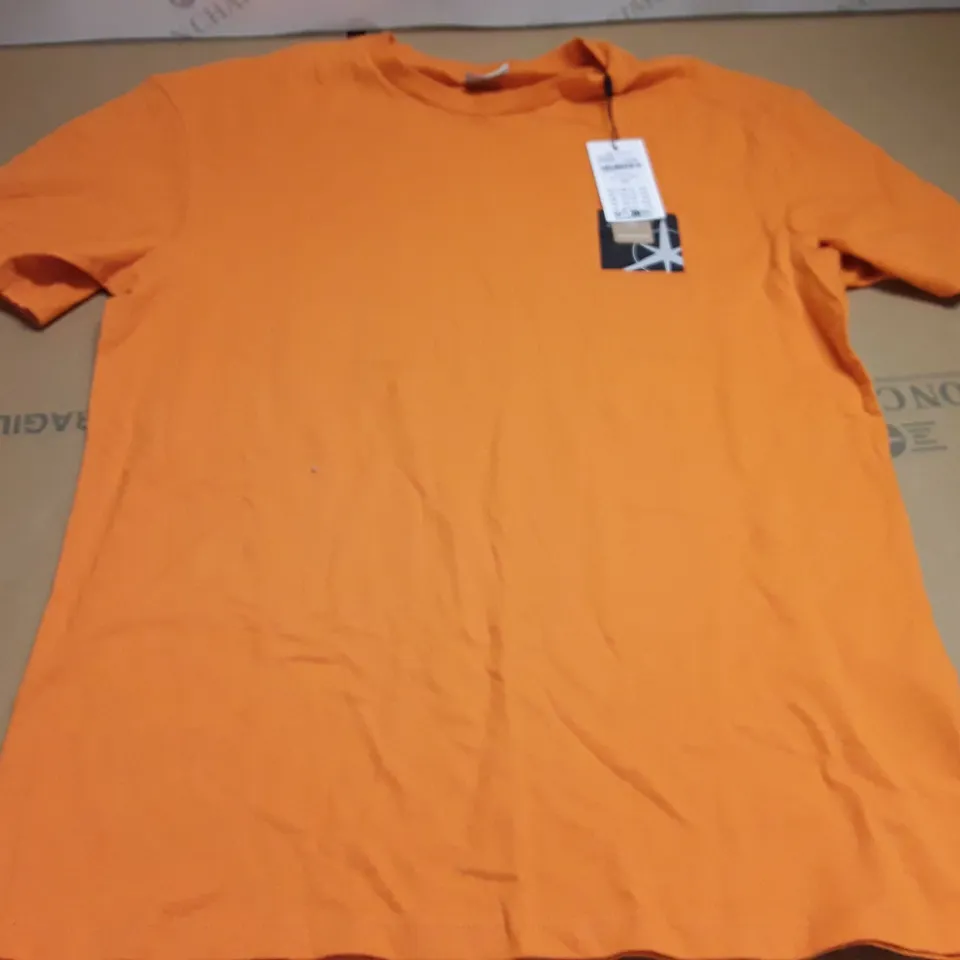 JACK & JONES CORE ORANGE T-SHIRT - L
