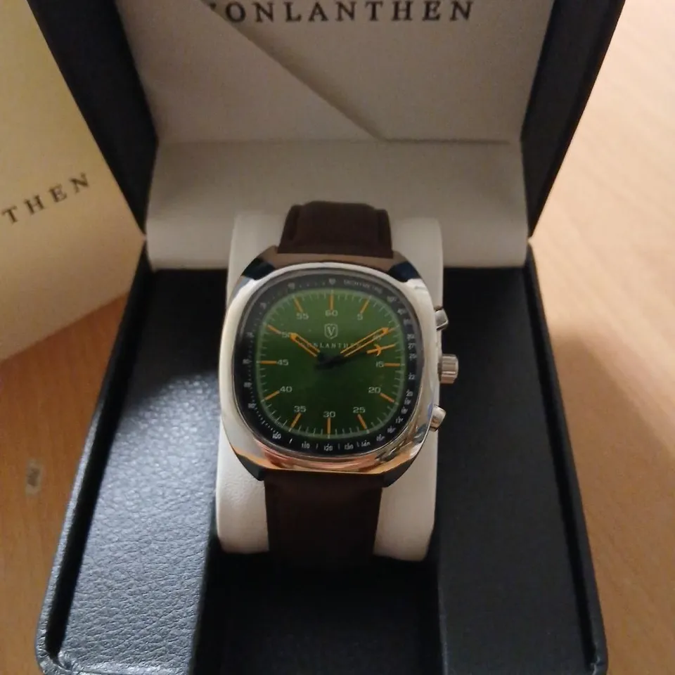VONLANTHEN WRISTWATCH WITH GREEN DIAL – BOXED