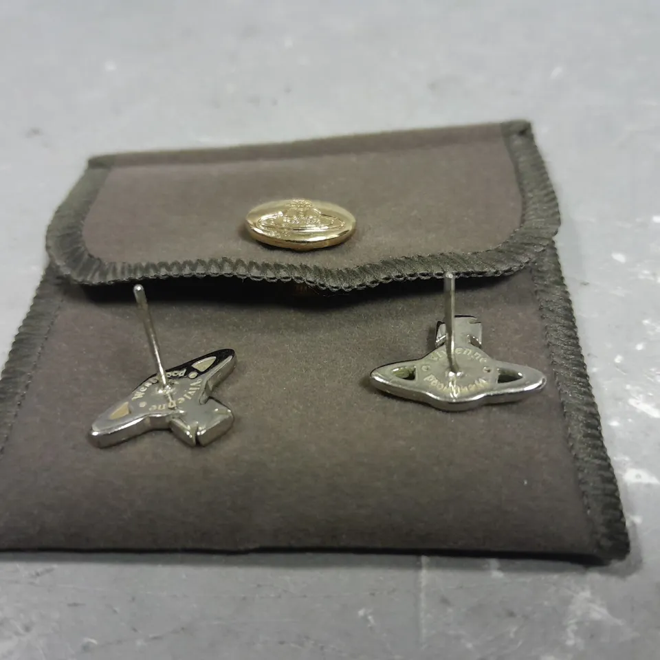 VIVIENNE WESTWOOD LOGO EARRINGS