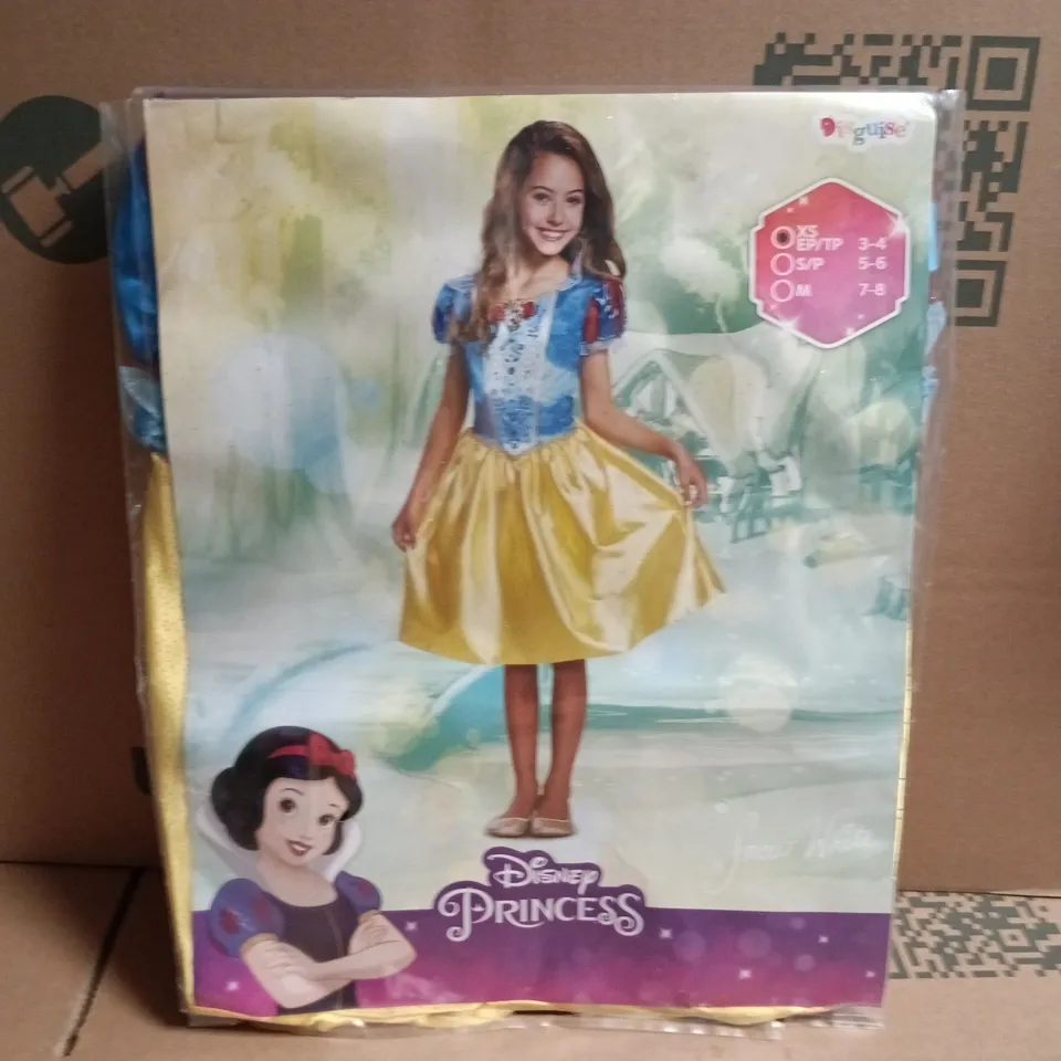 DISNEY PRINCESS SNOW WHITE COSTUME DRESS FOR GIRLS BY DISGUISE (SIZE 3-4 XS)