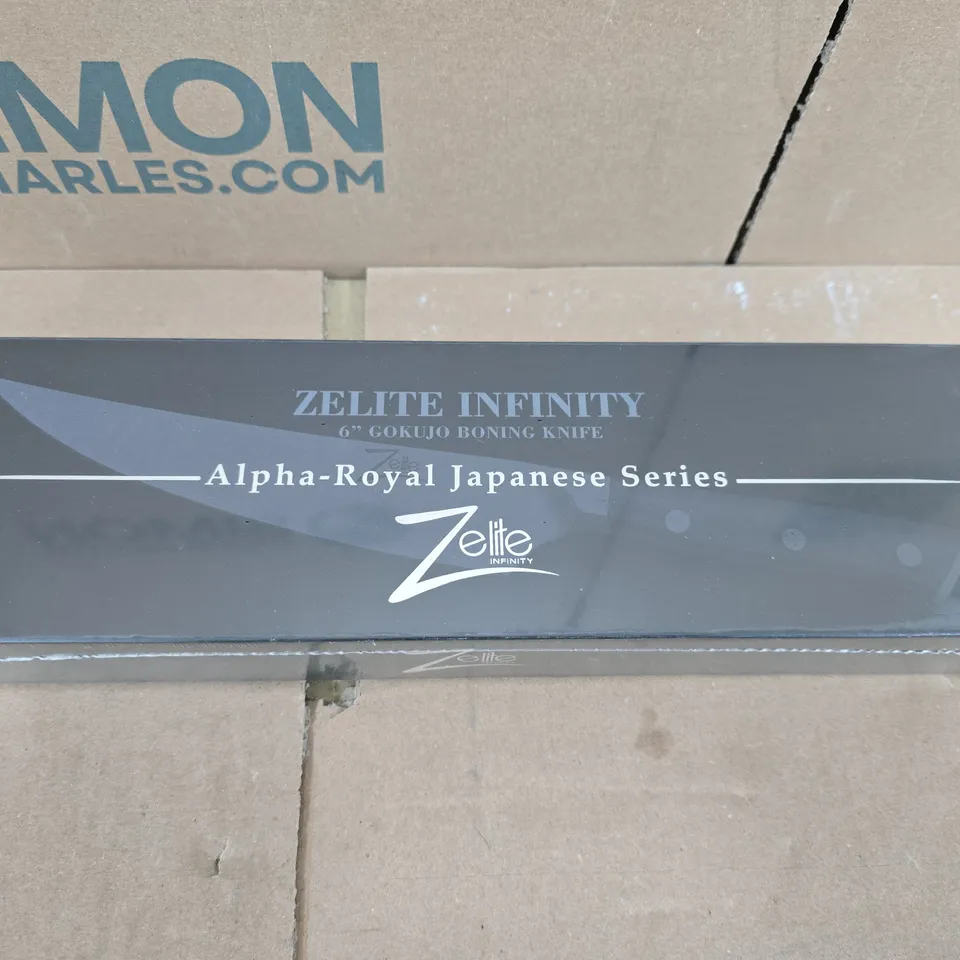 BOXED AND SEALED ZELITE INFINITY 6" GOKUJO BONING KNIFE – ALPHA-ROYAL JAPANESE SERIES
