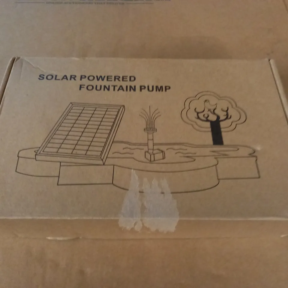 BOXED SOLAR POWERED FOUNTAIN PUMP
