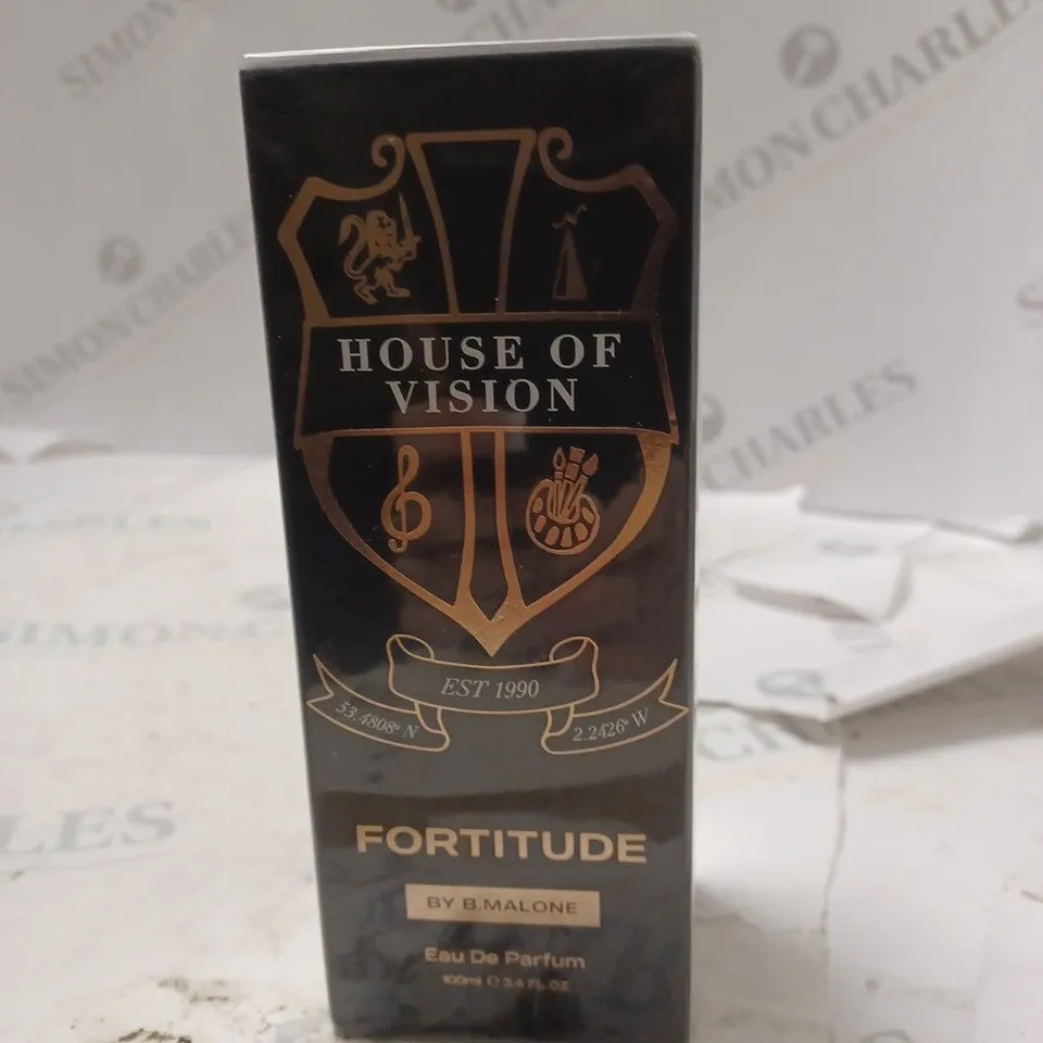 BOXED AND SEALED HOUSE OF VISION FORTITUDE BY B.MALONE EAU DE PARFUM 100ML