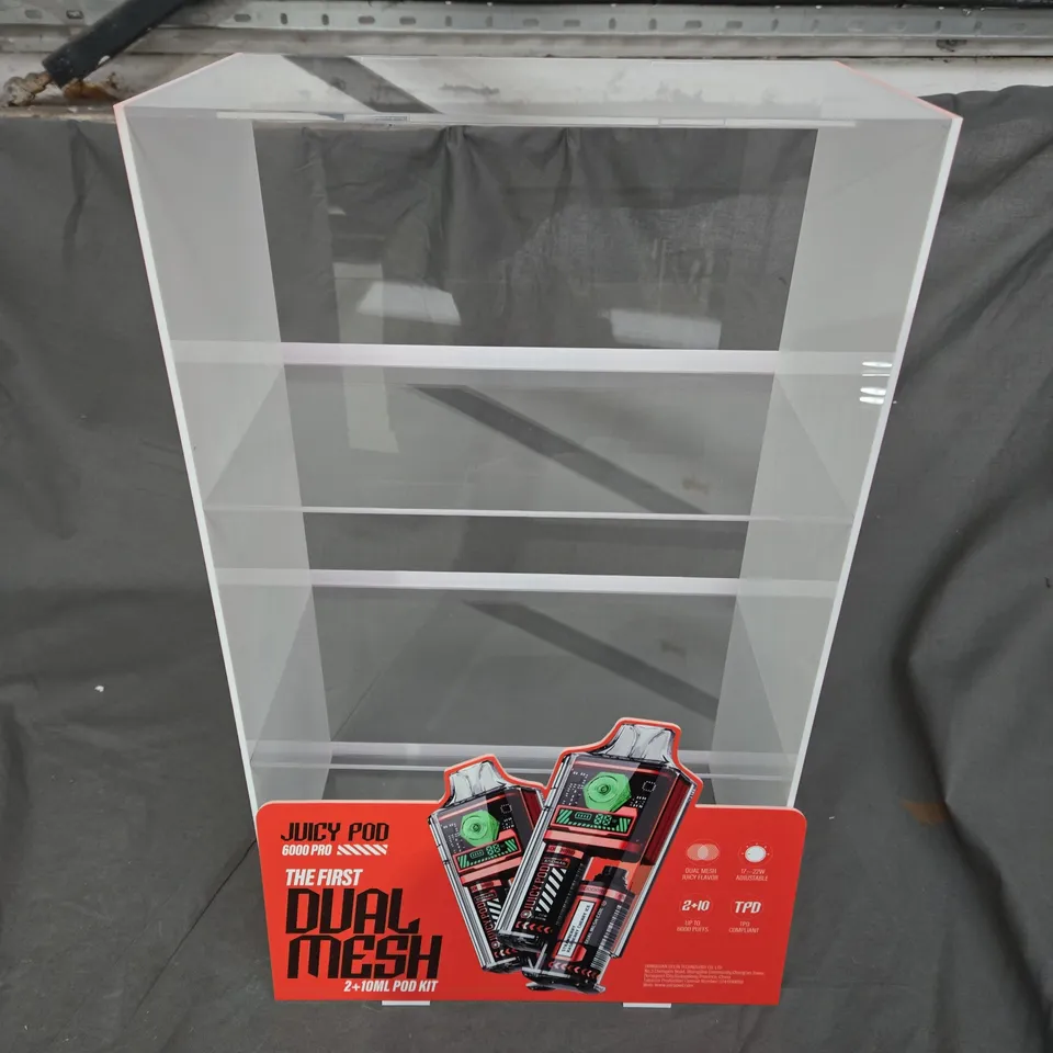 BOXED JUICY POD VAPE DISPLAY CASE