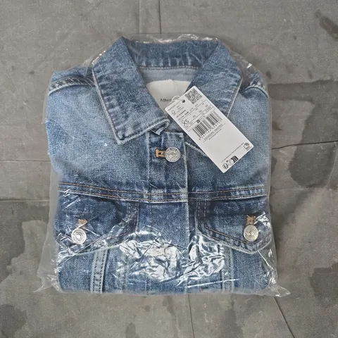 MANGO CAZADORA 106ASTRID DENIM JACKET IN BLUE SIZE UK XS