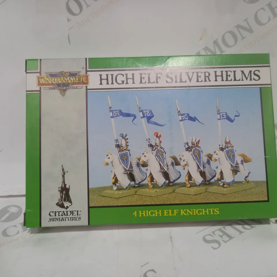 SEALED WARHAMMER HIGH ELF SILVER HELMS KNIGHTS 