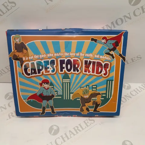 FOUR BRAND NEW BOXED CAPES FOR KIDS