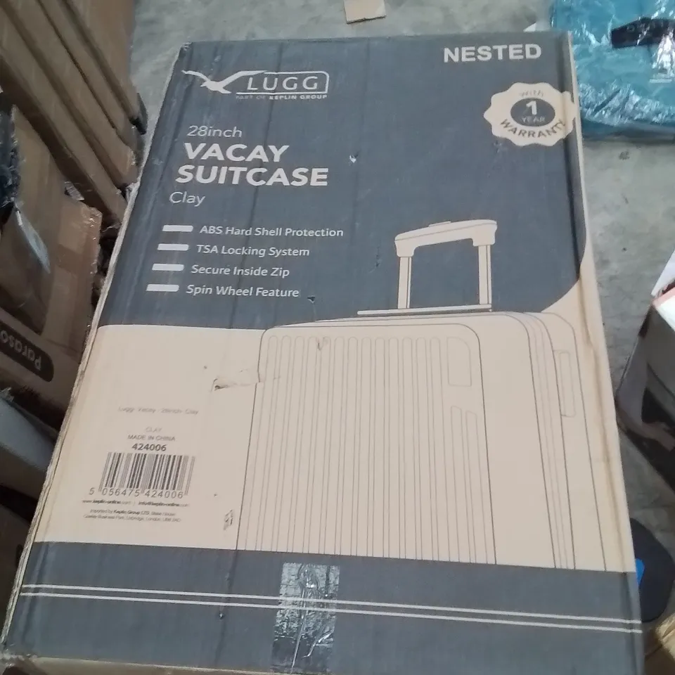 BOXED LUGG 28INCH VACAY SUITCASE CLAY