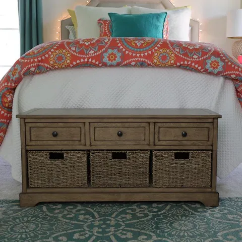 BOXED CHRISTINA STORAGE BENCH SAHARA