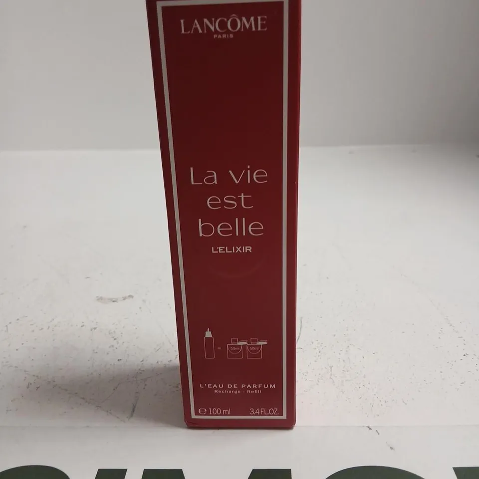 BOXED LANCOME LA VIE EST BELLE L'ELIXIR L'EAU DE PARFUM RECHARGE 100ML