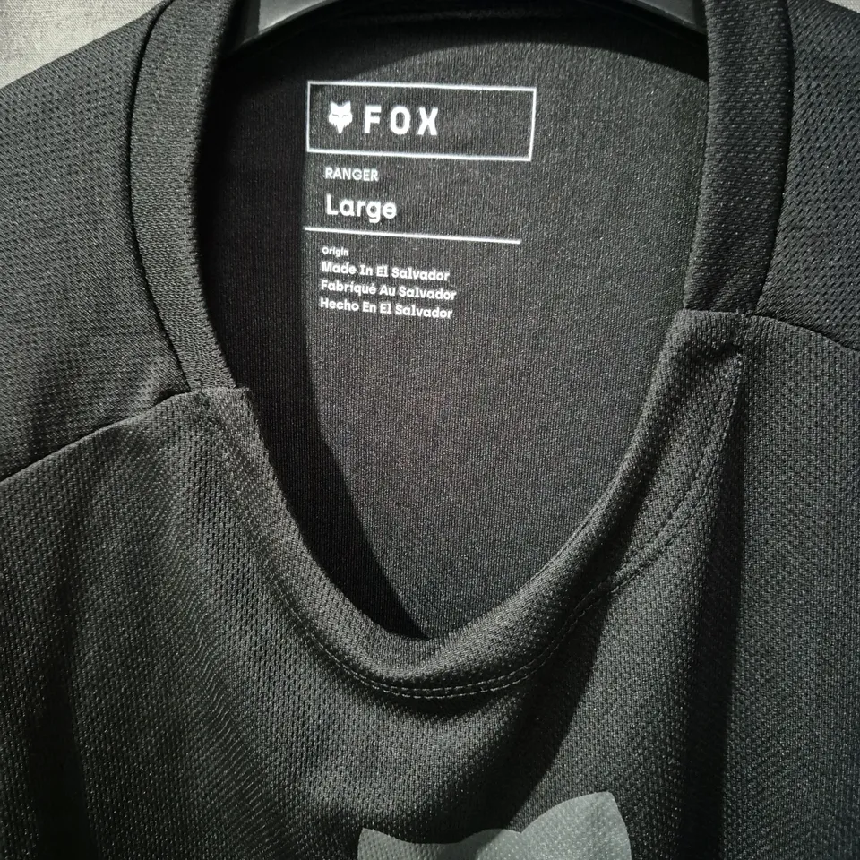FOX RANGER LONG-SLEEVE TOP – BLACK, UK L
