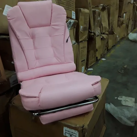 BOXED FAUX LEATHER OFFICE CHAIR - PINK (1 BOX)