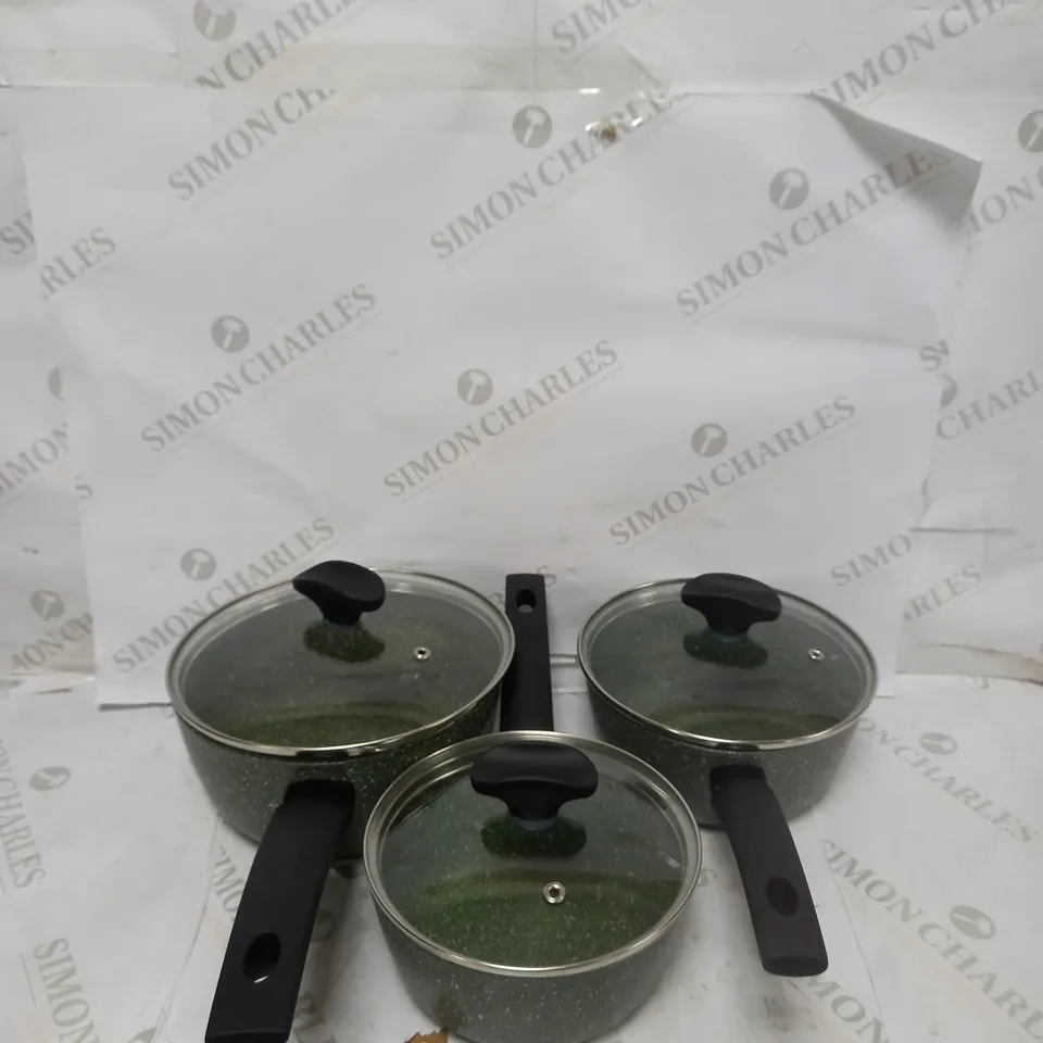 PRESTIGE ECO ALUMINIUM COOKWARE SET, NON STICK SAUCEPAN SET WITH LIDS