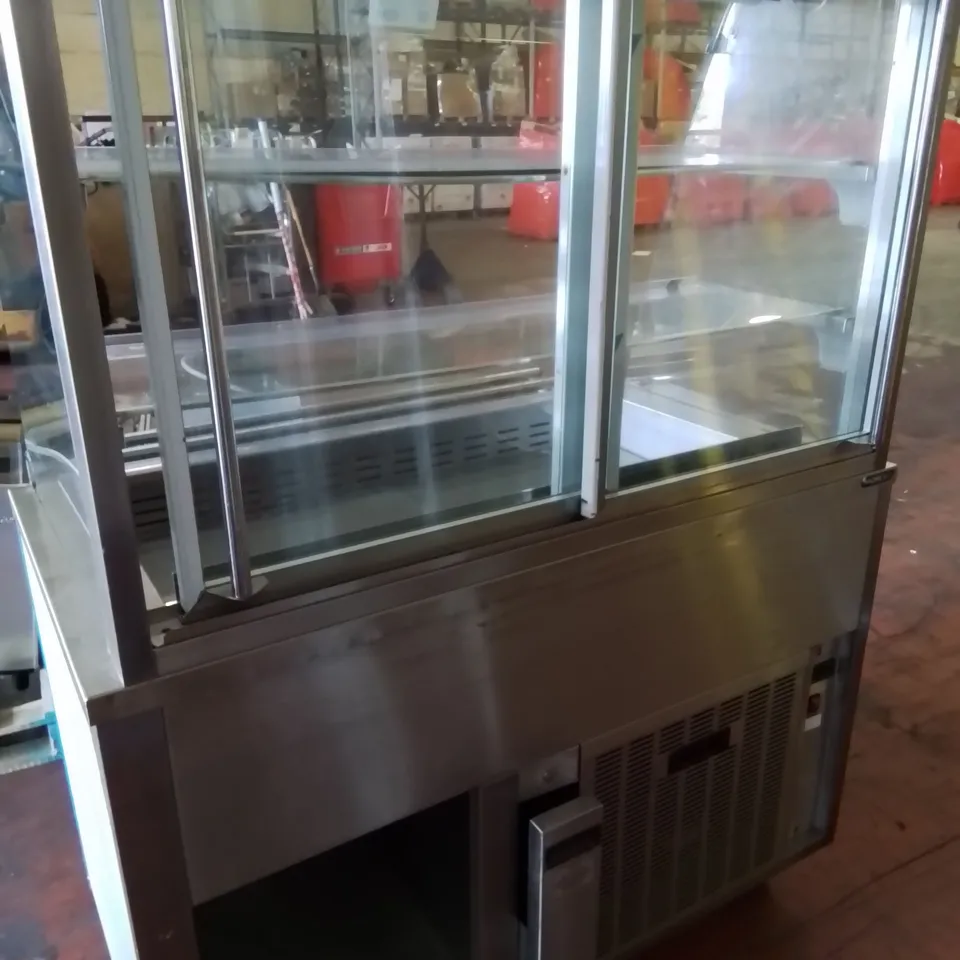 MOFFAT 3V4 CHILLER SELF SERVE DISPLAY CABINET WITH TRAY TRACK