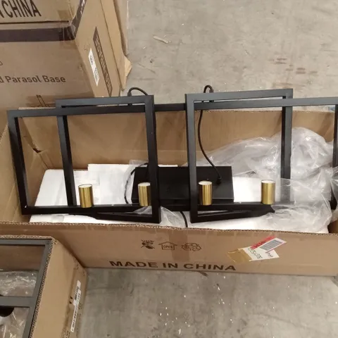 BOXED 4-LIGHT PENDANT FITTING