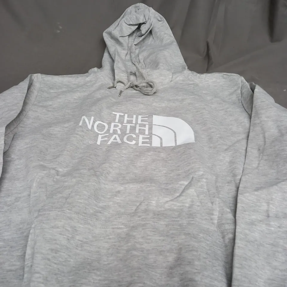 THE NORTH FACE LIGHT GREY HOODIE - LARGE
