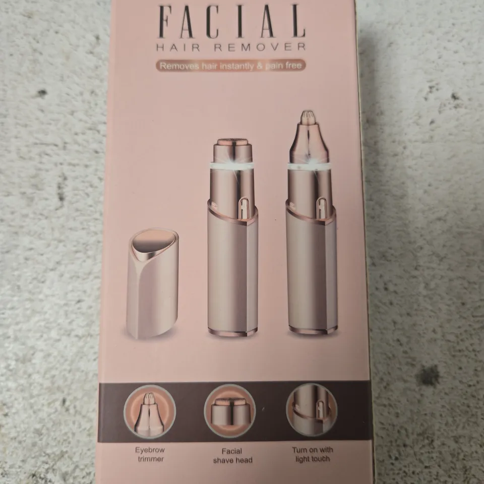 BOXED FACIAL HAIR REMOVER