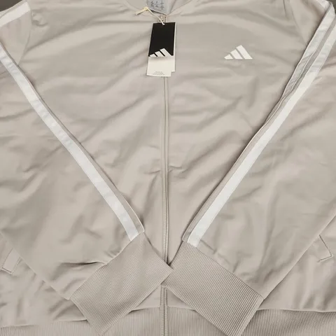 ADIDAS HOODLESS FULL ZIP JACKET - SIZE XL - WOMENS 