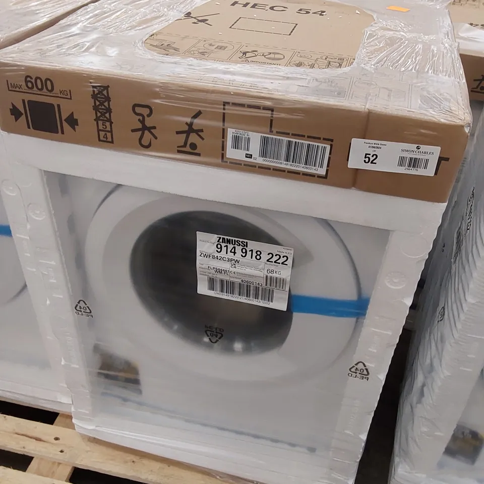 ZANUSSI ZWF842C3PW WASHING MACHINE, 8KG, 1400 SPIN, WHITE, C RATED