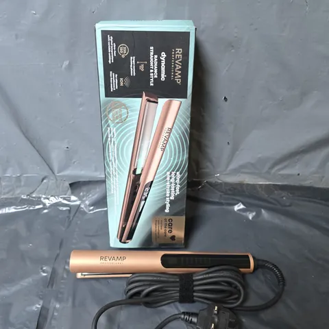 REVAMP DYNAMIC RADIANCE STRAIGHT & STYLE CERAMIC IONIC HAIR STRAIGHTENER