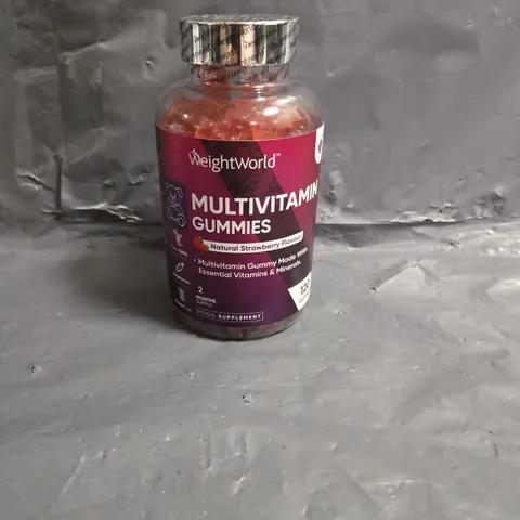 SEALED WEIGHTWORLD MULTIVITAMIN GUMMIES IN STRAWBERRY FLAVOUR 120 GUMMIES