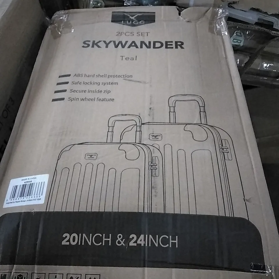 BOXED LUGG SKYWANDER HARDSHELL SUITCASE - TEAL