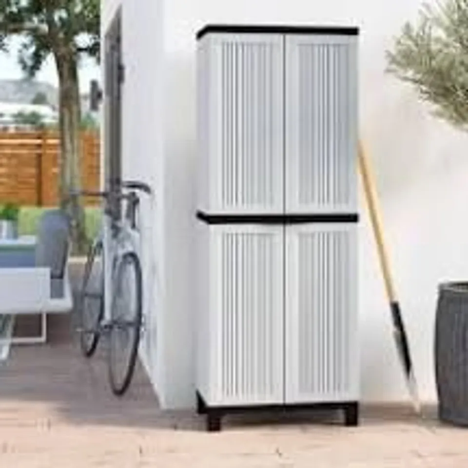 BOXED 2'× 1' FLAT PLASTIC TOOL SHED 