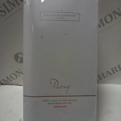 BOXED THE WHITE COMPANY PEONY, ROSE & HONEYSUCKLE BATH & BODY GIFT SET