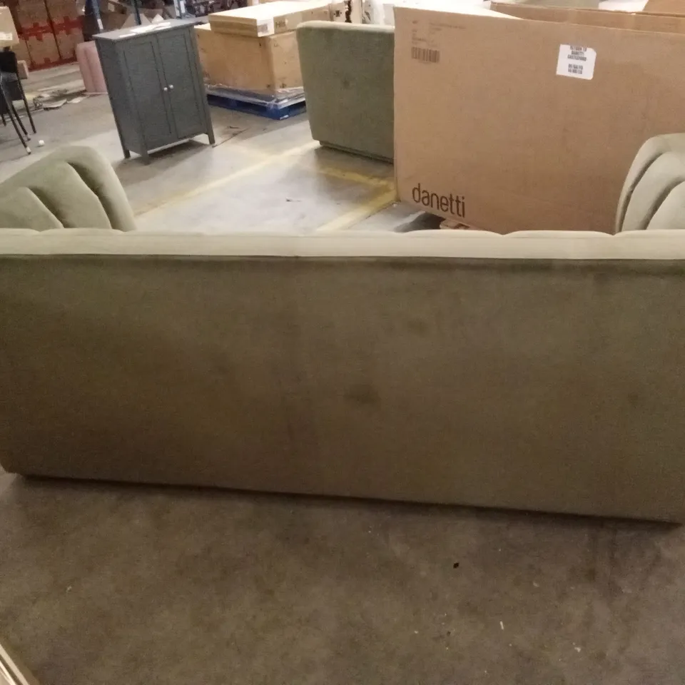 DANETTI VALENTINA 3 SEATER SOFA IN OLIVE GREEN SIGNATURE VELVET