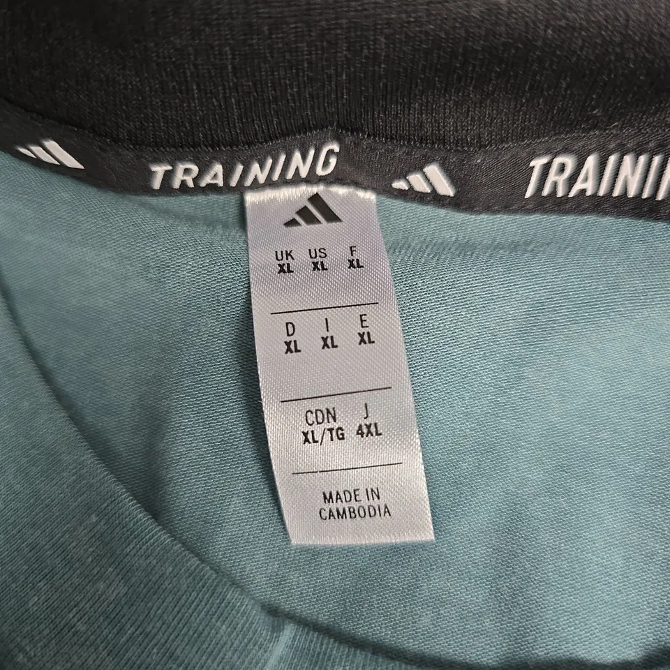 UK XL ADIDAS TRAINING T-SHIRT – TEAL