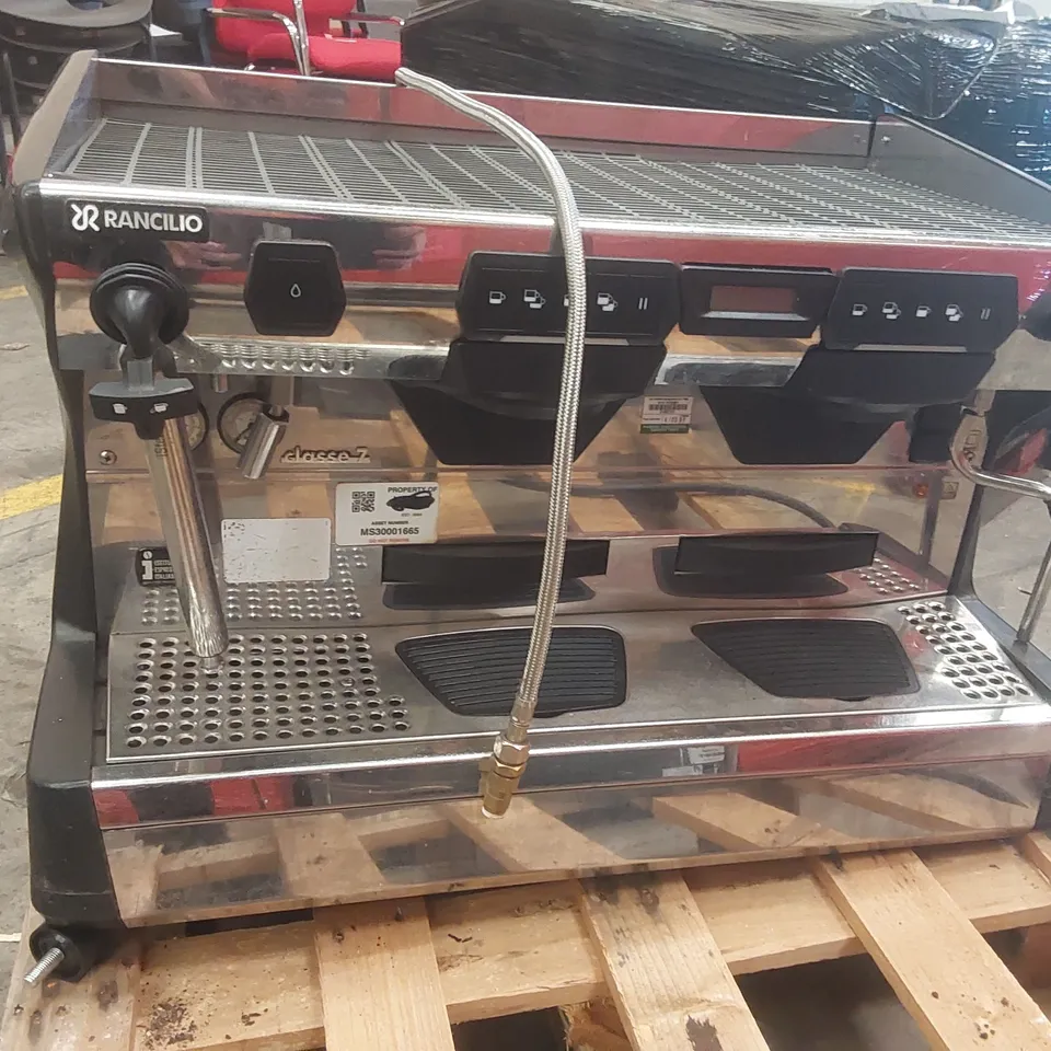 RANCILIO CLASSE 7 2 GROUP COMMERCIAL COFFEE MACHINE WITH ISTEAM